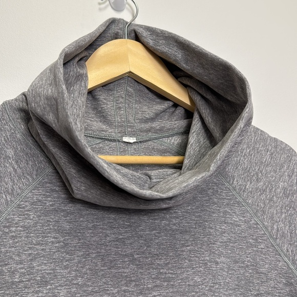 Lululemon Make A Move Long Sleeve Cowl Neck Top Heathered Battleship - Picture 7 of 16